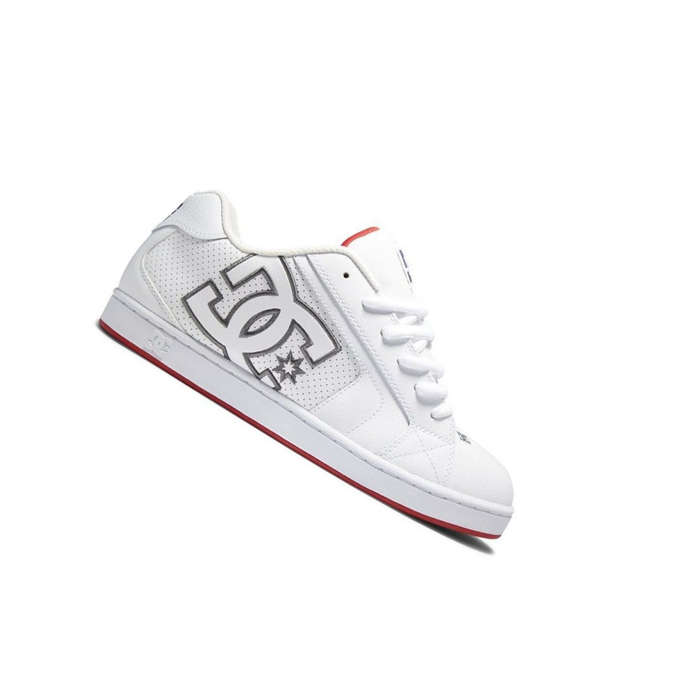 Homme White Red Basket DC Net - france VZL-6939869