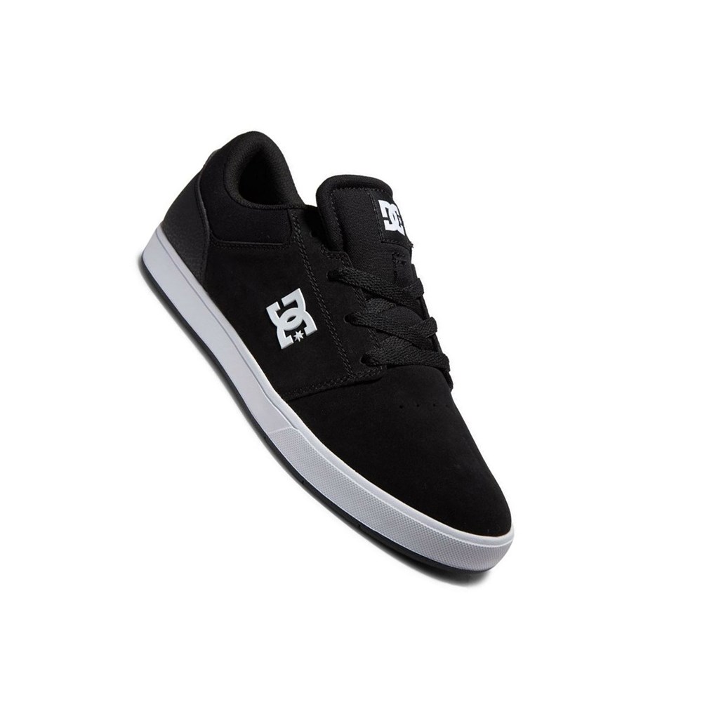 Homme Black White Basket DC Crisis 2 Suede - france WRR-7651332