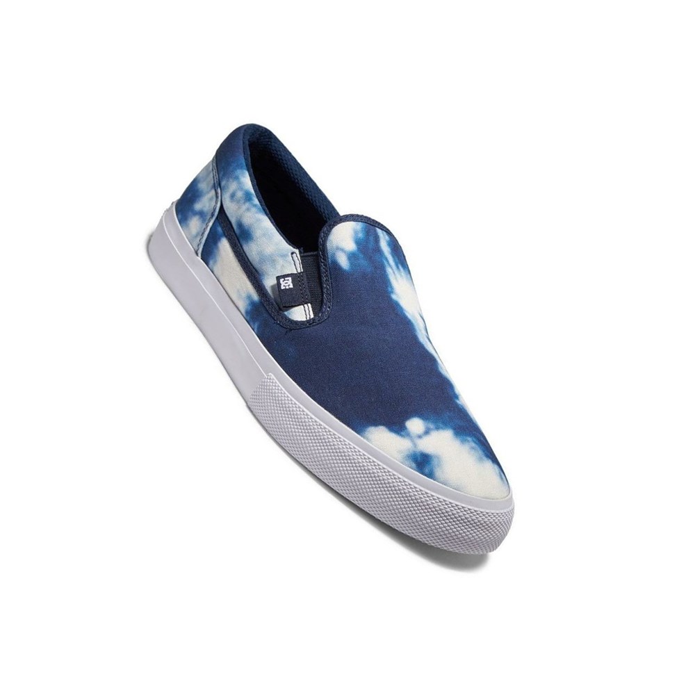 Homme Bleu Marine Slip On DC Manual Canvas - france AOI-0254259