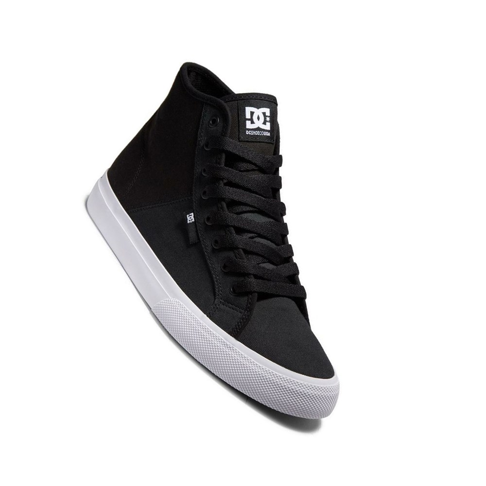 Homme Black White Botte Hiver DC Manual High-Top - france UKL-3934348