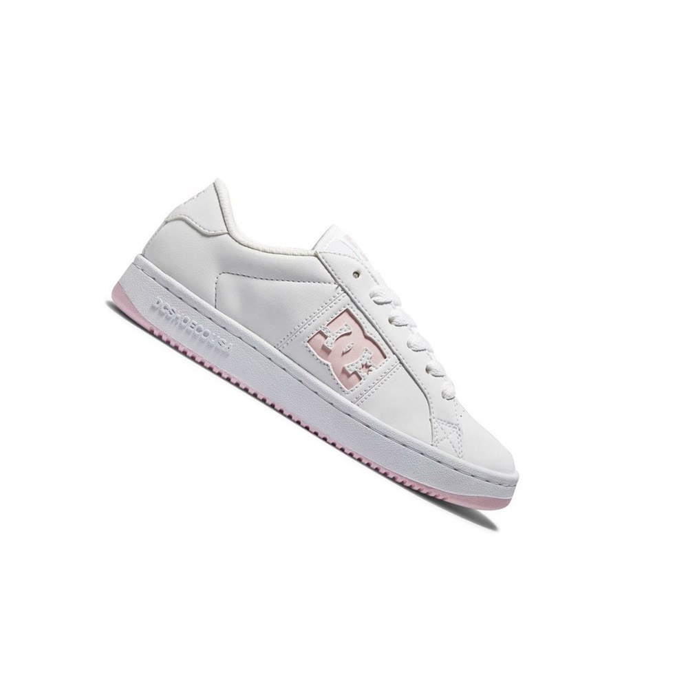 Femme White Pink Basket DC Striker - france QAY-5052441