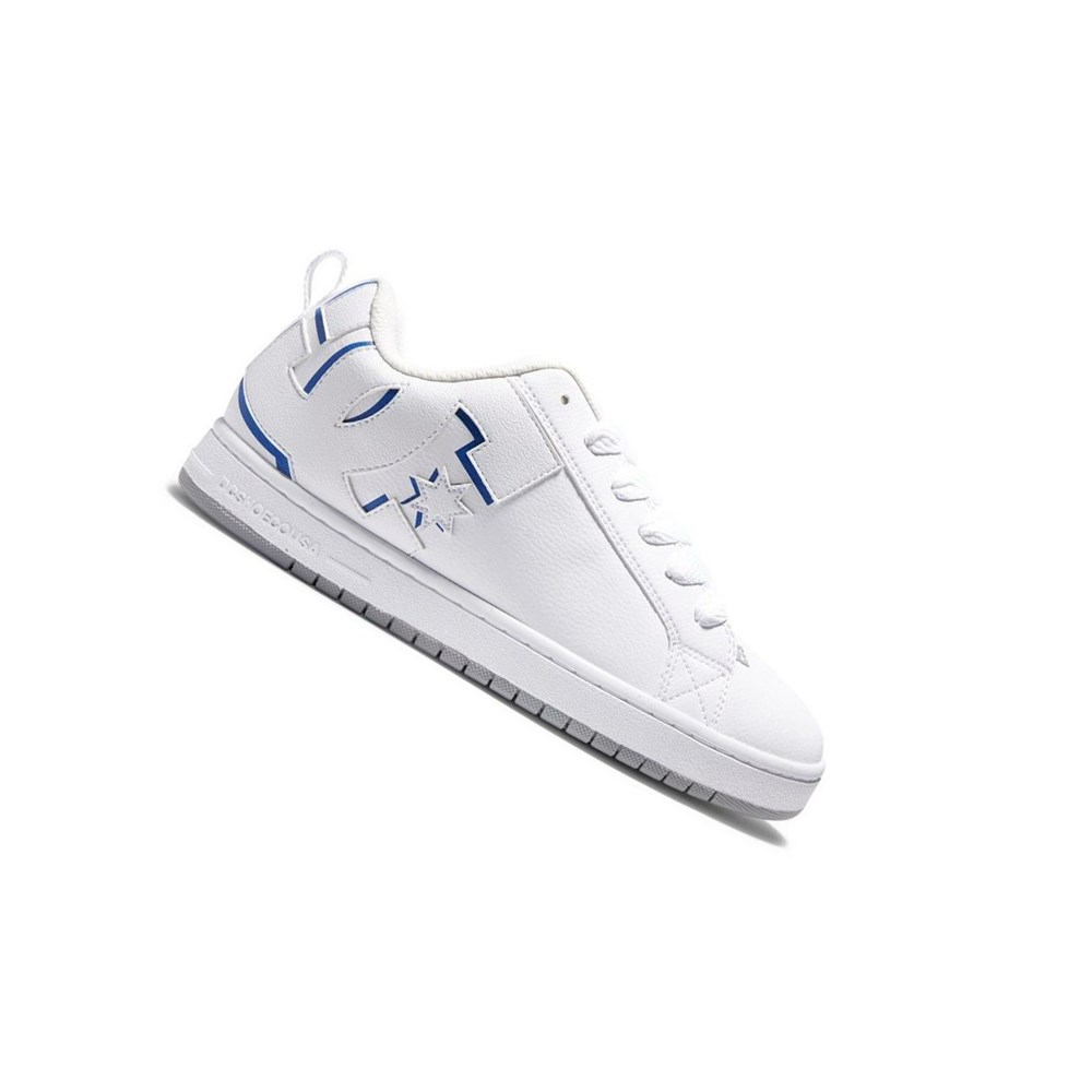 Homme White Royal Grey Essentials DC Court Graffik - france GQY-2422503