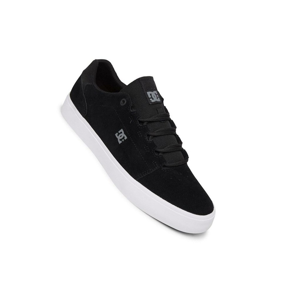 Homme Black White Chaussure Skate DC Hyde Suede - france OCV-6612397