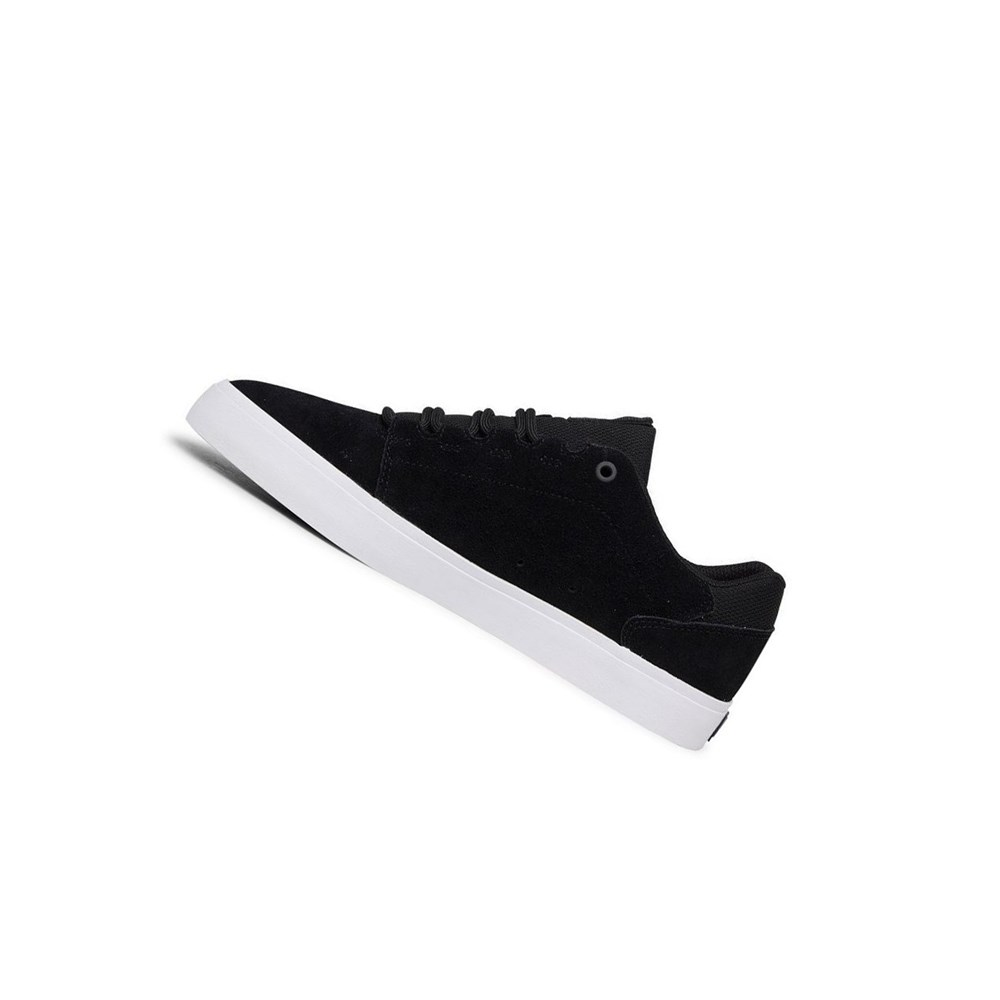 Homme Black White Chaussure Skate DC Hyde Suede - france OCV-6612397