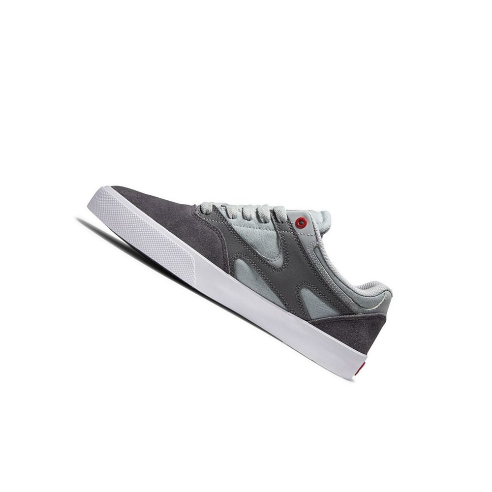 Homme Grey Red Chaussure Skate DC Kalis Vulc - france BPJ-0757663