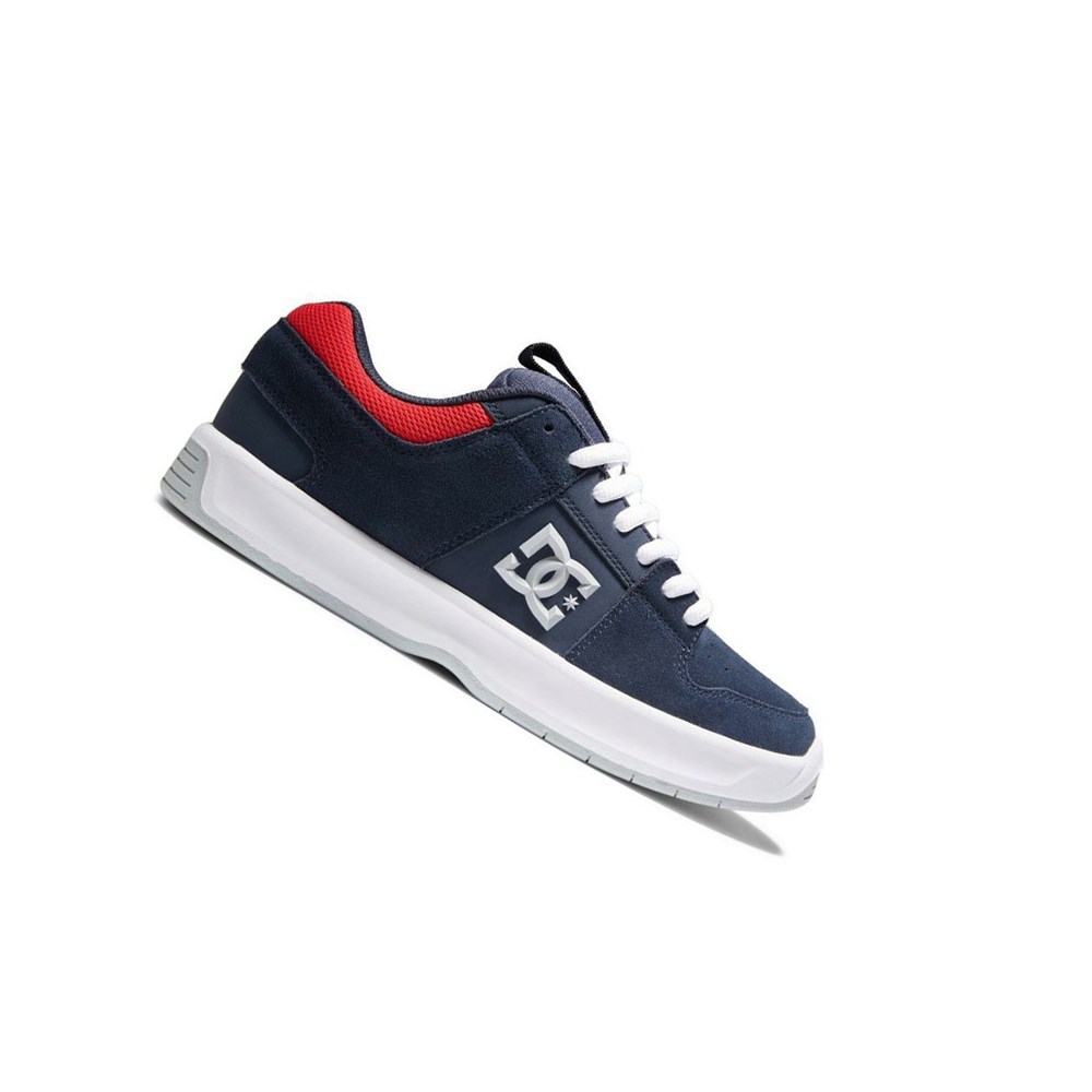 Homme Navy Red Chaussure Skate DC Lynx Zero - france XGV-4233625