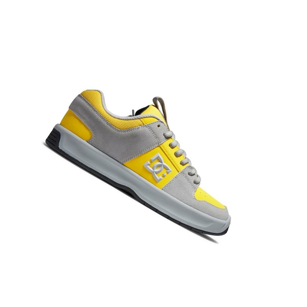 Homme Grey Yellow Chaussure Skate DC Lynx Zero - france NJT-7711195