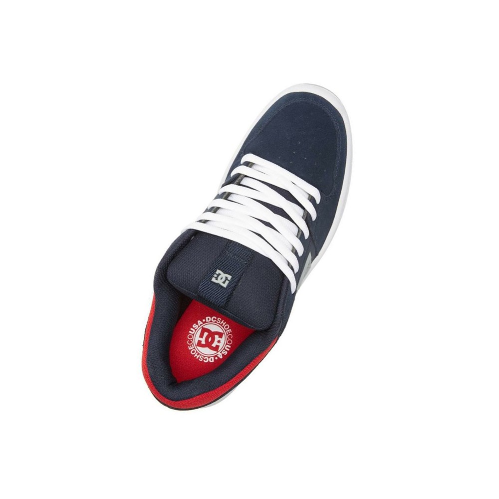 Homme Navy Red Chaussure Skate DC Lynx Zero - france XGV-4233625