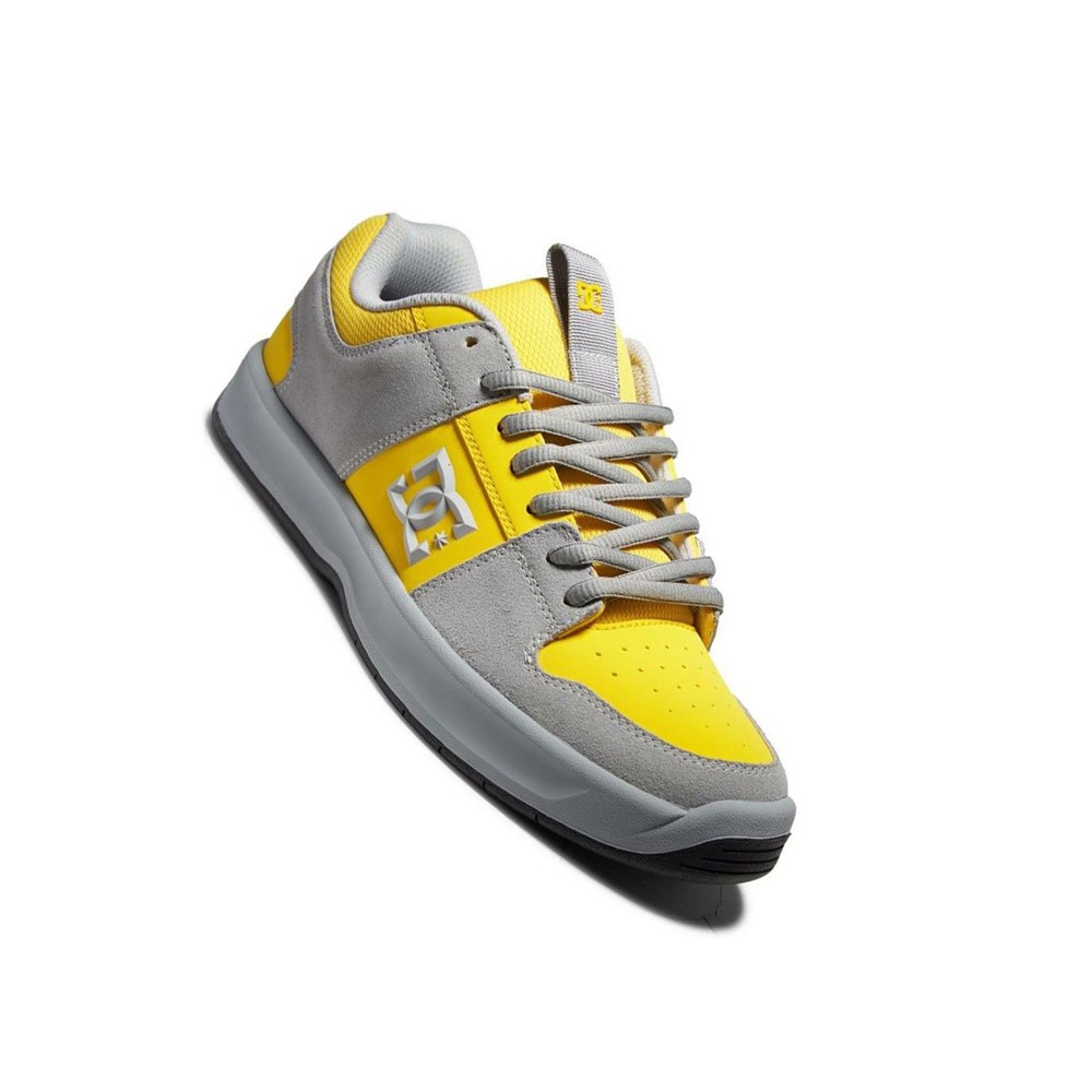 Homme Grey Yellow Chaussure Skate DC Lynx Zero - france NJT-7711195