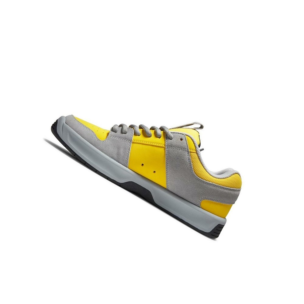 Homme Grey Yellow Chaussure Skate DC Lynx Zero - france NJT-7711195