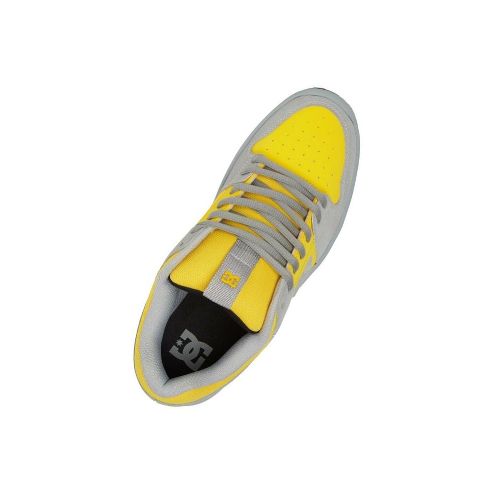 Homme Grey Yellow Chaussure Skate DC Lynx Zero - france NJT-7711195