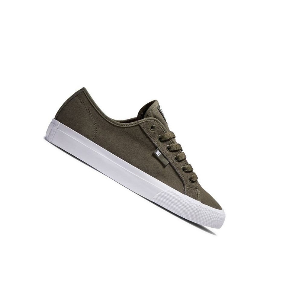 Homme Vert Olive Chaussure Skate DC Manual - france UOF-5873755