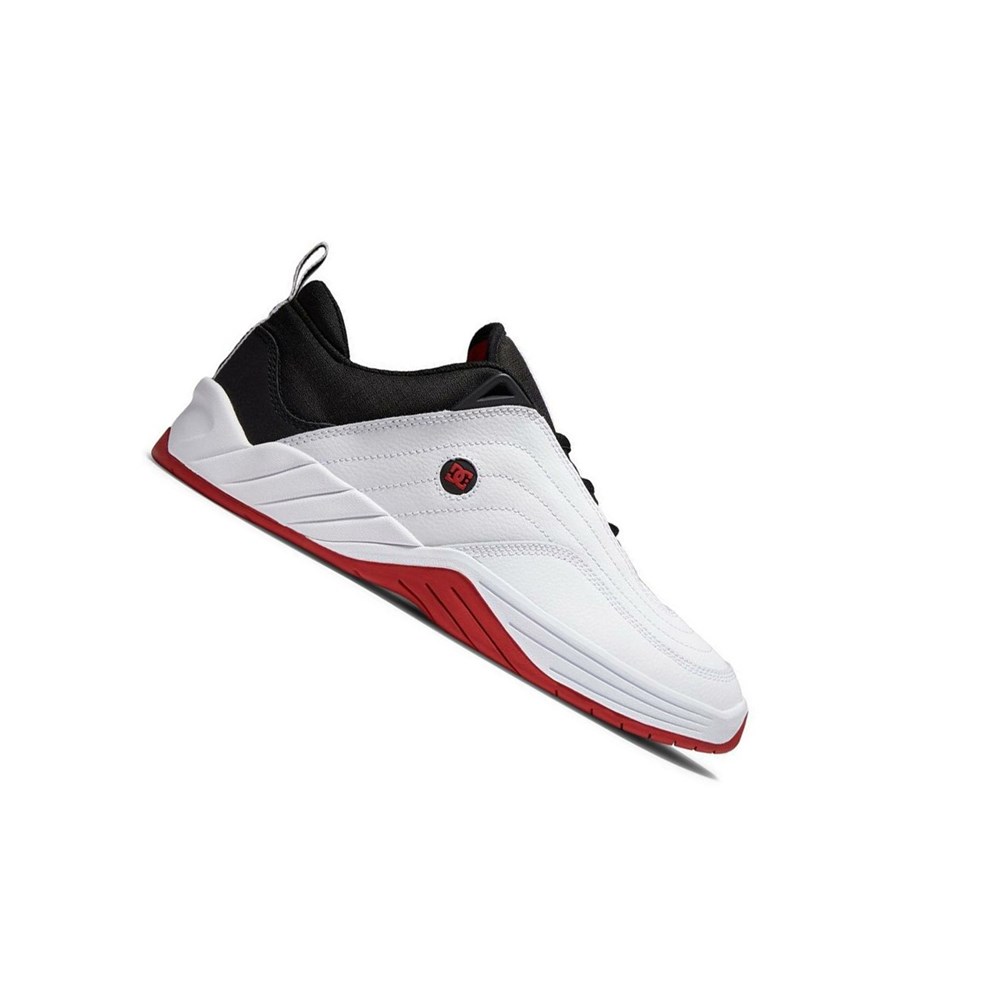 Homme White Black Red Chaussure Skate DC Williams Slim - france MWV-0148974