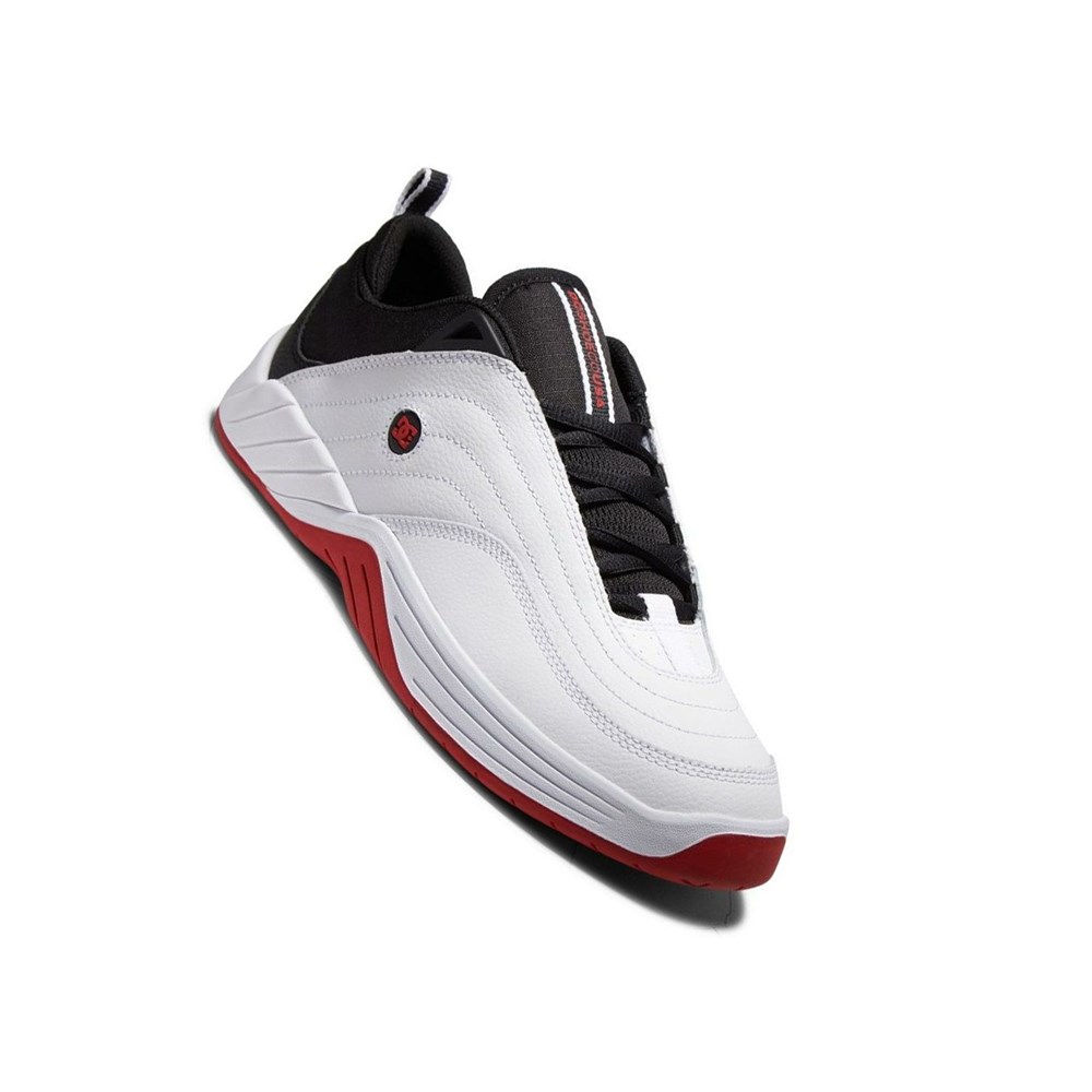 Homme White Black Red Chaussure Skate DC Williams Slim - france MWV-0148974