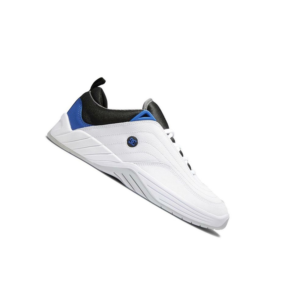 Homme White Black Blue Chaussure Skate DC Williams Slim - france ZJX-4425568