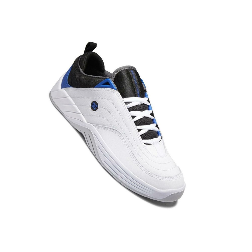 Homme White Black Blue Chaussure Skate DC Williams Slim - france ZJX-4425568