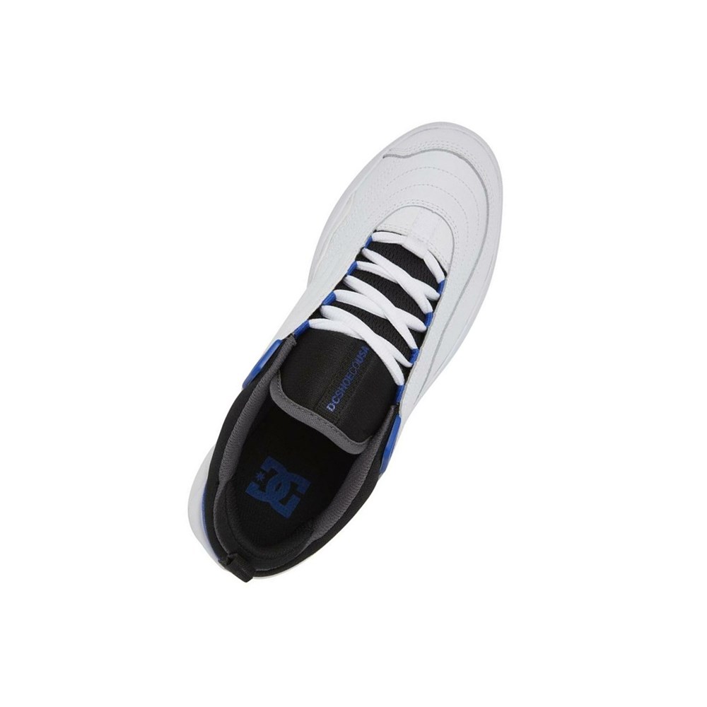 Homme White Black Blue Chaussure Skate DC Williams Slim - france ZJX-4425568