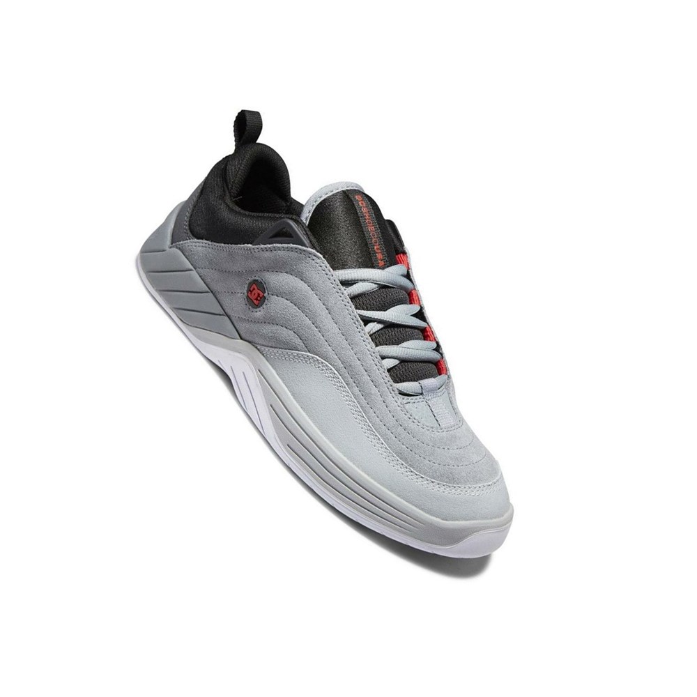 Homme Grey Black Red Chaussure Skate DC Williams Slim - france YPO-1981274