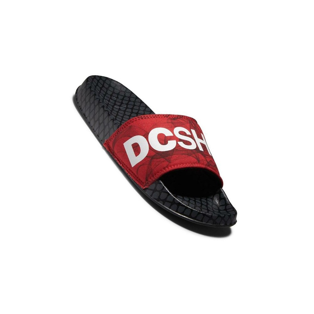 Homme Black Red Claquette DC DC - france BVV-8445434