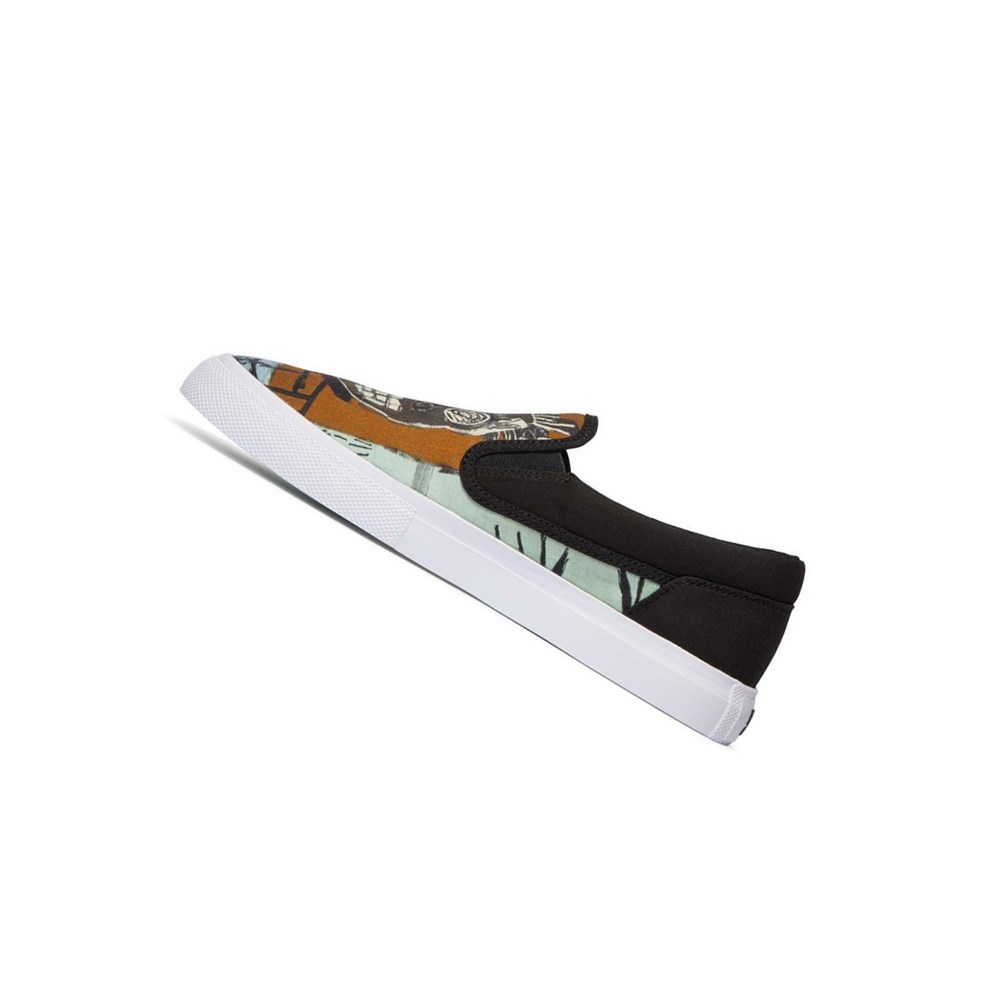 Homme Noir Slip On DC Basquiat Manual - france HHT-2343596