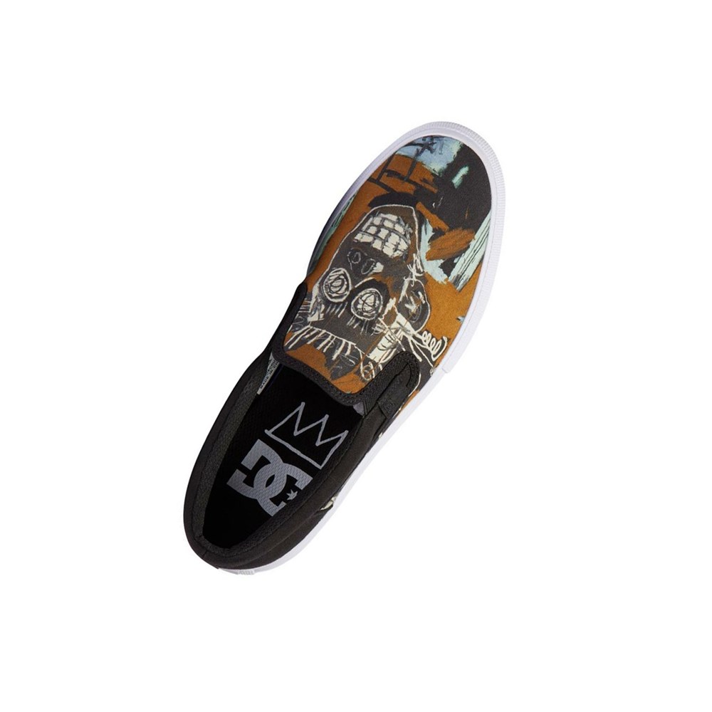 Homme Noir Slip On DC Basquiat Manual - france HHT-2343596