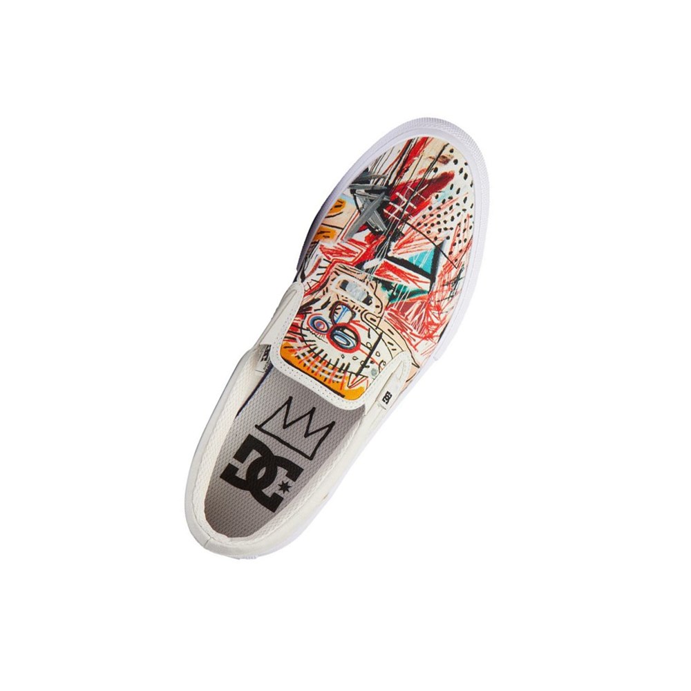 Homme Blanche Slip On DC Basquiat Manual - france YQH-4720131