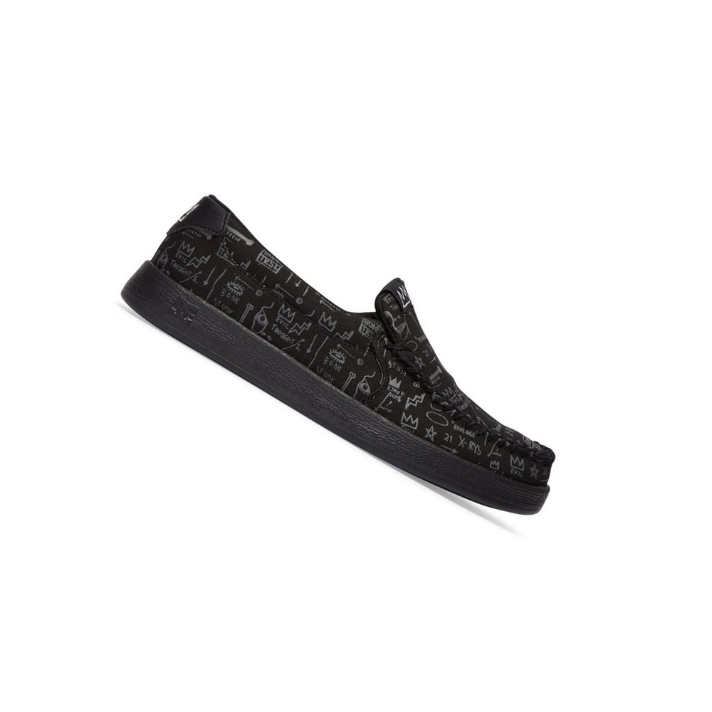 Homme Black Grey Slip On DC Basquiat Villain - france ZMC-9331341