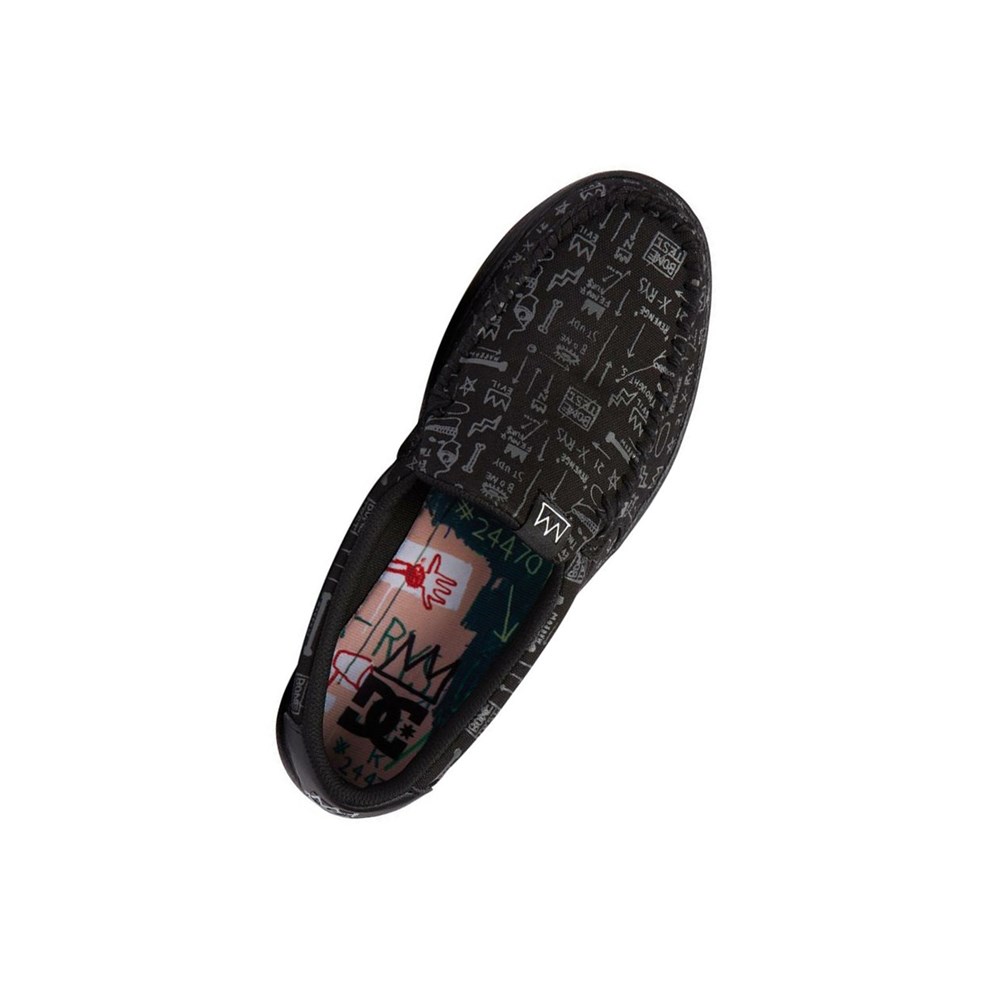 Homme Black Grey Slip On DC Basquiat Villain - france ZMC-9331341