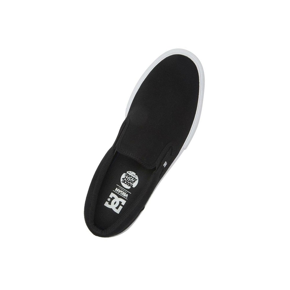 Homme Black White Slip On DC Manual - france BEX-0087748