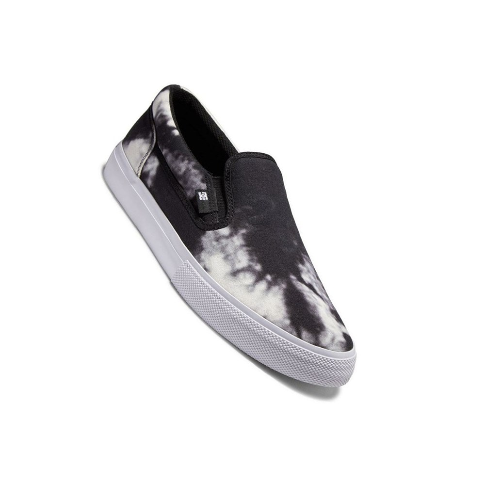 Homme Noir Lavage Slip On DC Manual Canvas - france OIS-1967055