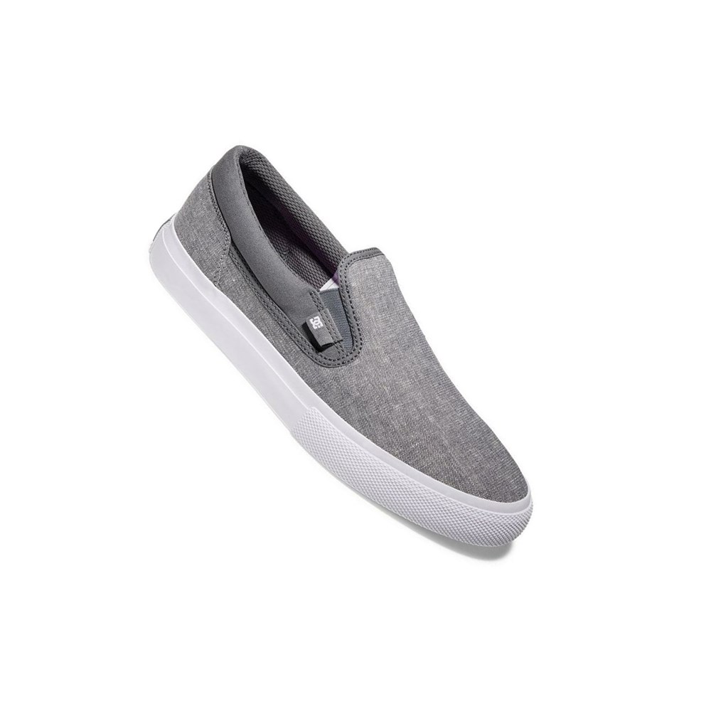 Homme Noir Slip On DC Manual Canvas - france EJW-1751624