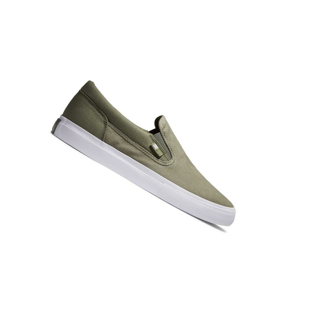 Homme Vert Olive Slip On DC Manual Refibra - france NTD-2559741