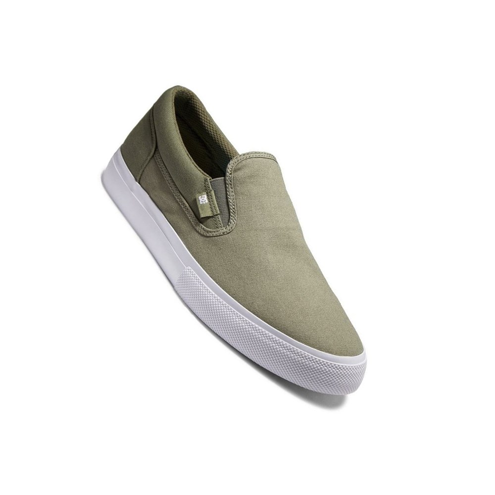 Homme Vert Olive Slip On DC Manual Refibra - france NTD-2559741