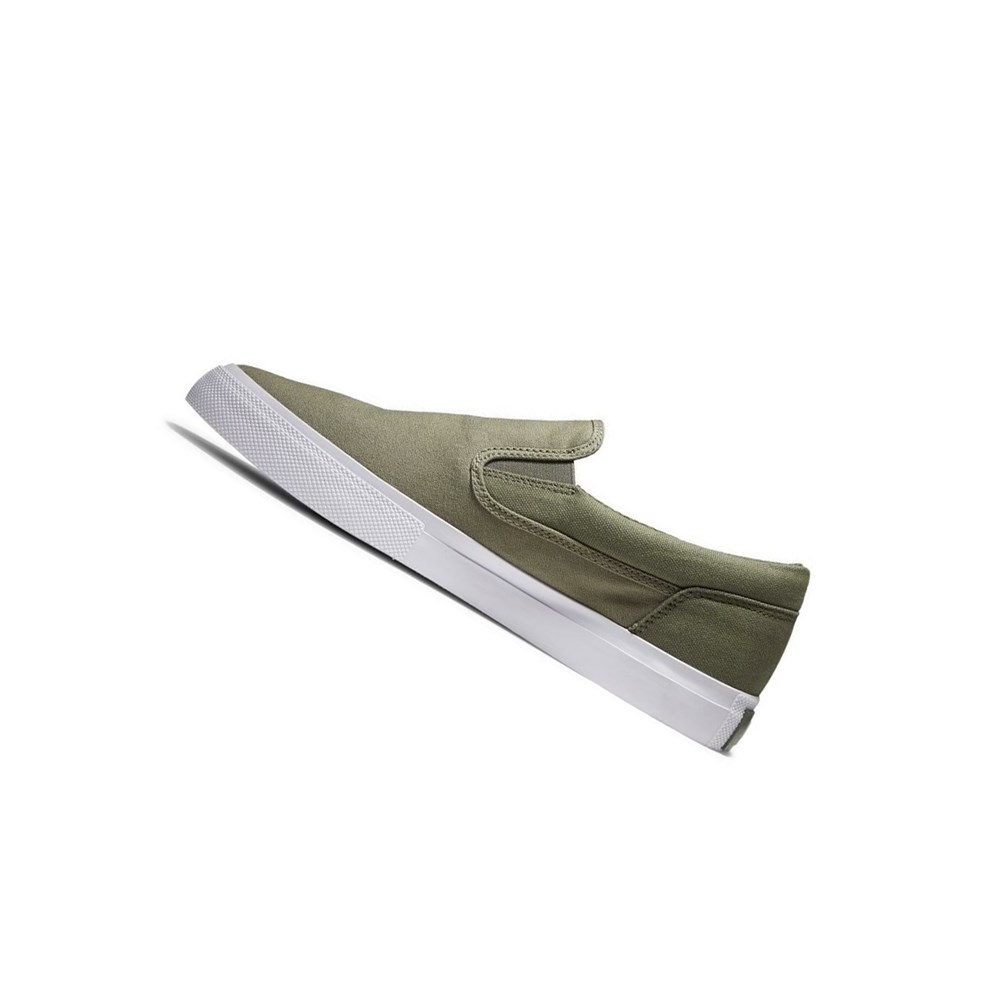 Homme Vert Olive Slip On DC Manual Refibra - france NTD-2559741