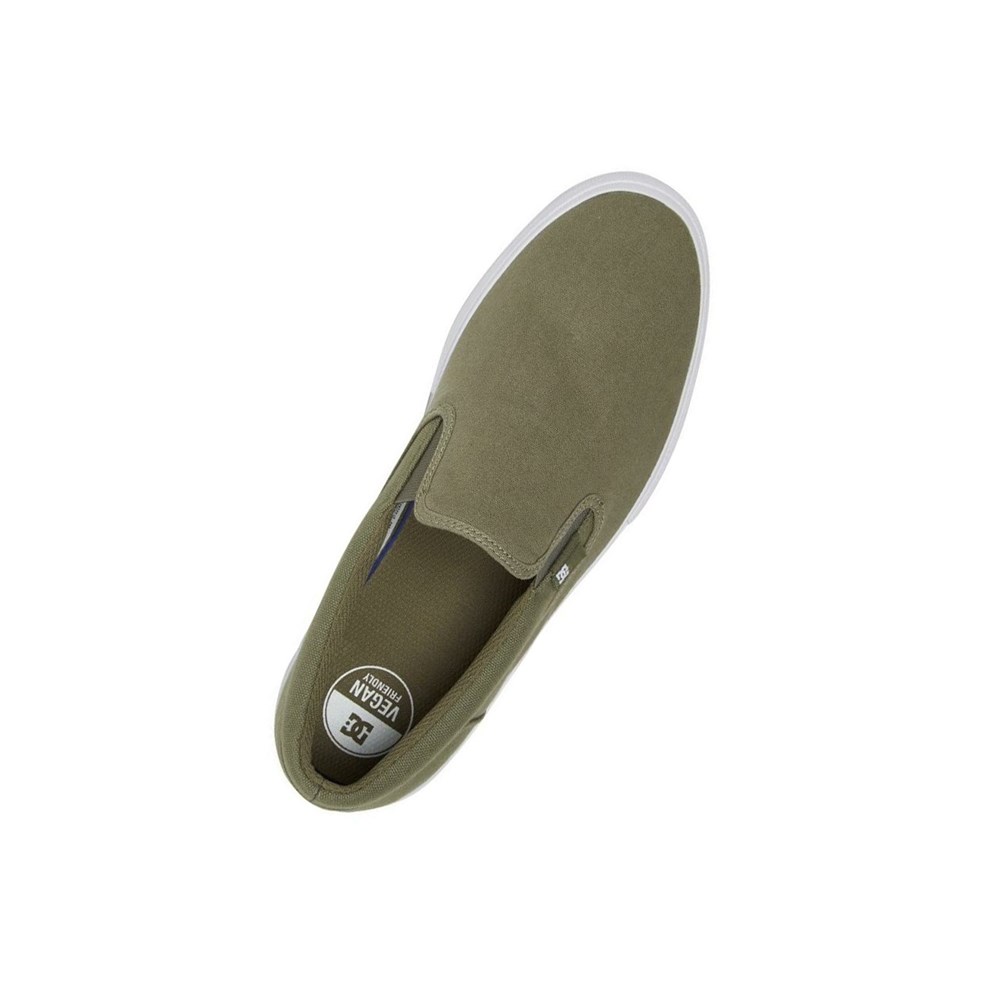 Homme Vert Olive Slip On DC Manual Refibra - france NTD-2559741