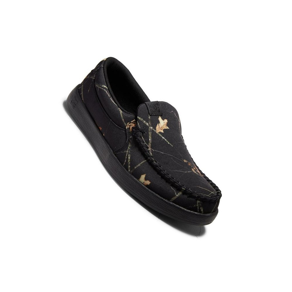 Homme Noir Camouflage Slip On DC Villain - france NEA-7957337