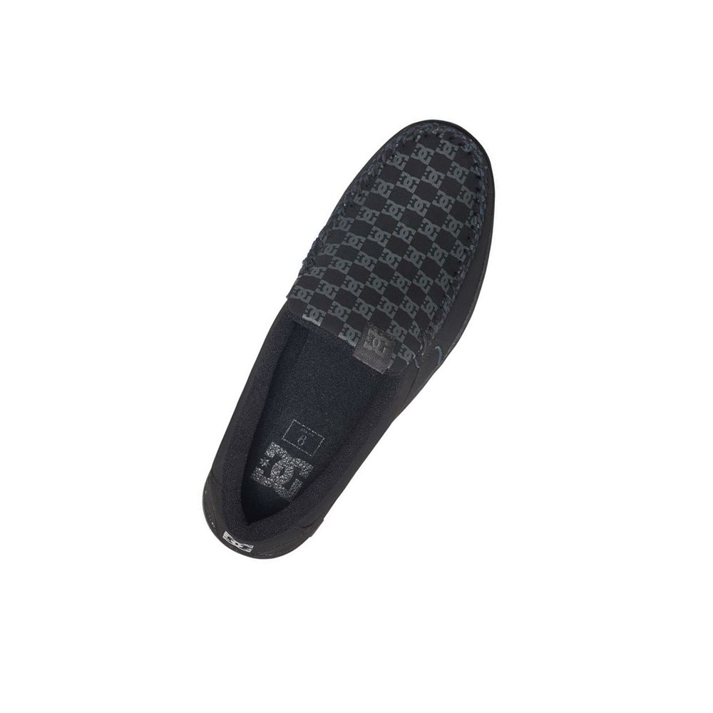 Homme Noir Slip On DC Villain - france QPN-1955104