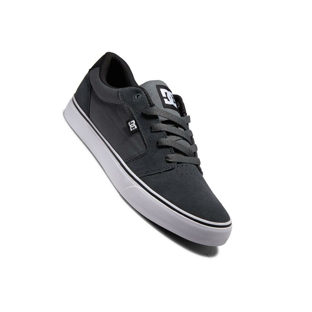 Homme Grey White Basket DC Anvil - france XAZ-8761343