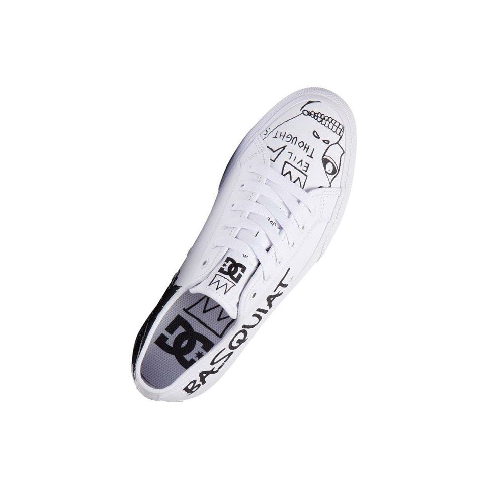 Homme White Black White Basket DC Basquiat Manual - france EBE-3389276