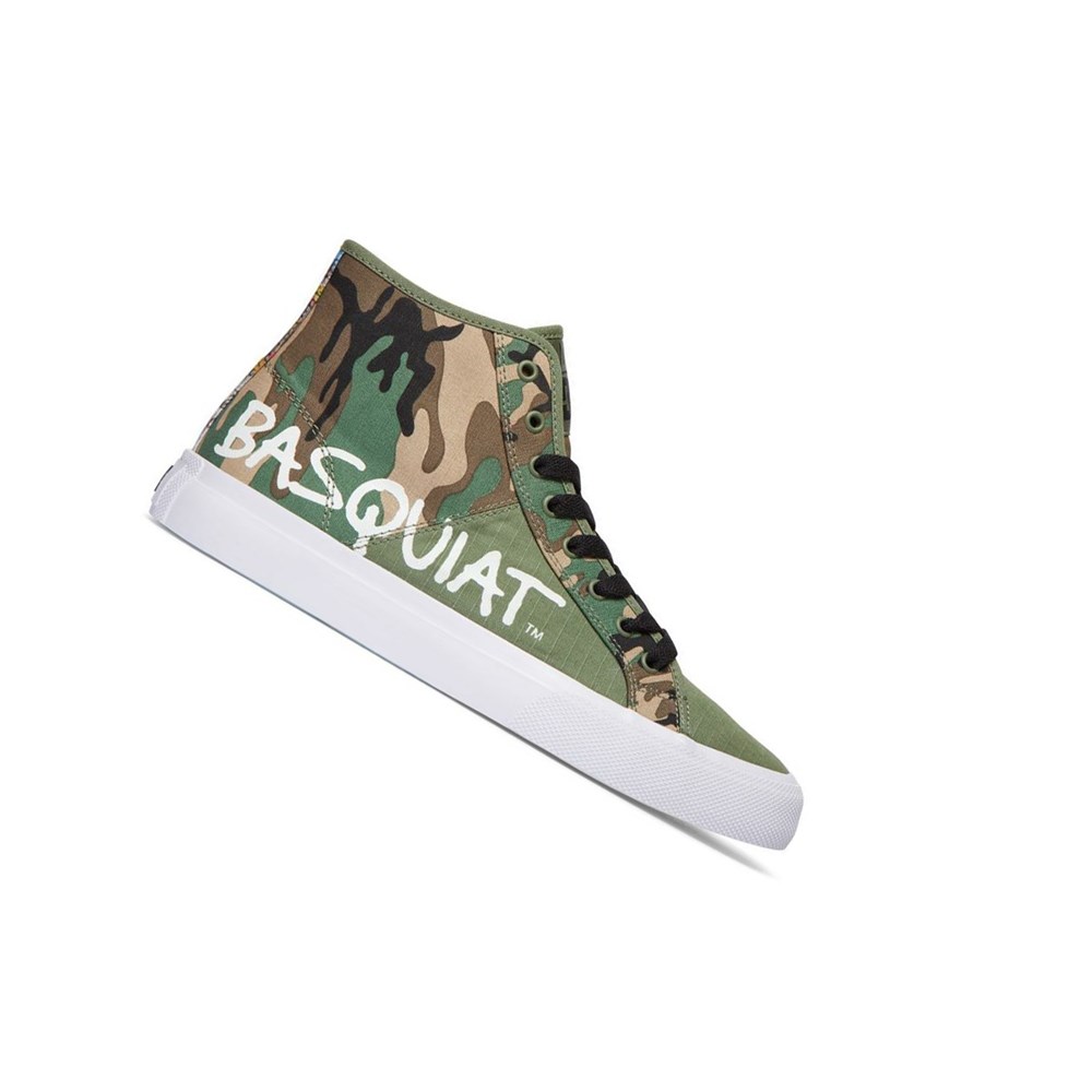 Homme Black Camo Basket DC Basquiat Manual High-Top - france PKM-3332825