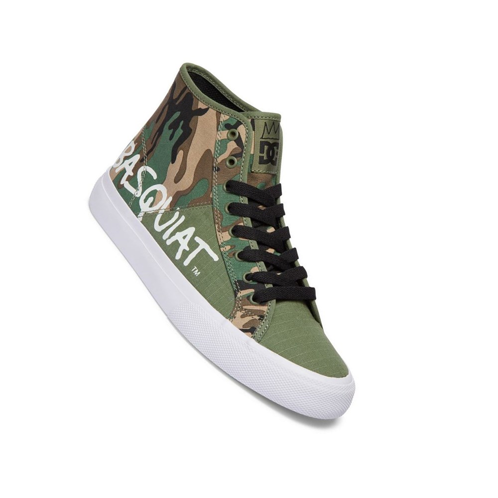 Homme Black Camo Basket DC Basquiat Manual High-Top - france PKM-3332825