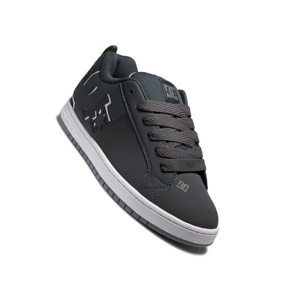 Homme Grey White Basket DC Court Graffik - france WDX-7237820