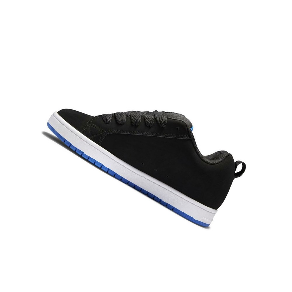 Homme Black Grey Blue Basket DC Court Graffik - france QIO-1946825