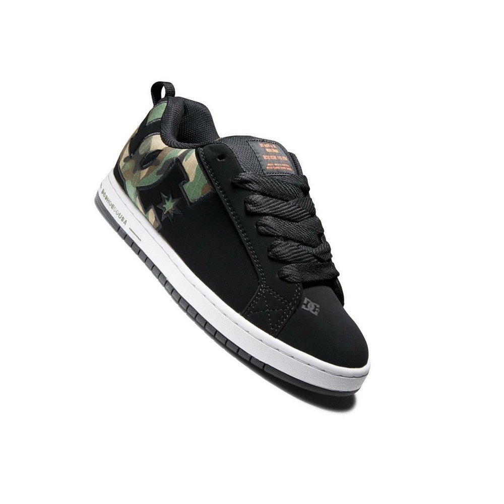 Homme Noir Camouflage Basket DC Court Graffik - france DMF-9740477