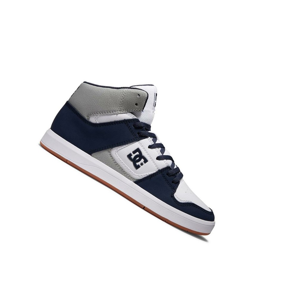 Homme Navy Grey Basket DC DC Cure High-Top - france TFU-0543993