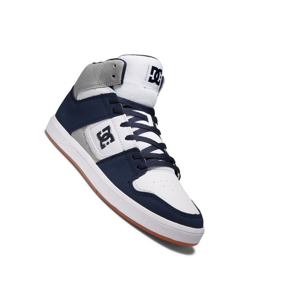 Homme Navy Grey Basket DC DC Cure High-Top - france TFU-0543993