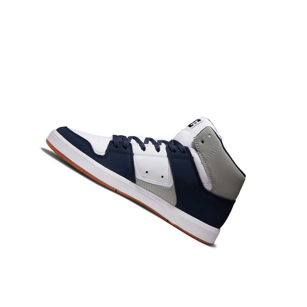 Homme Navy Grey Basket DC DC Cure High-Top - france TFU-0543993