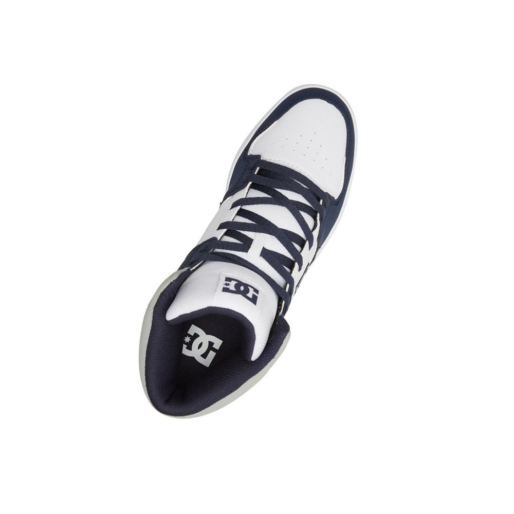 Homme Navy Grey Basket DC DC Cure High-Top - france TFU-0543993