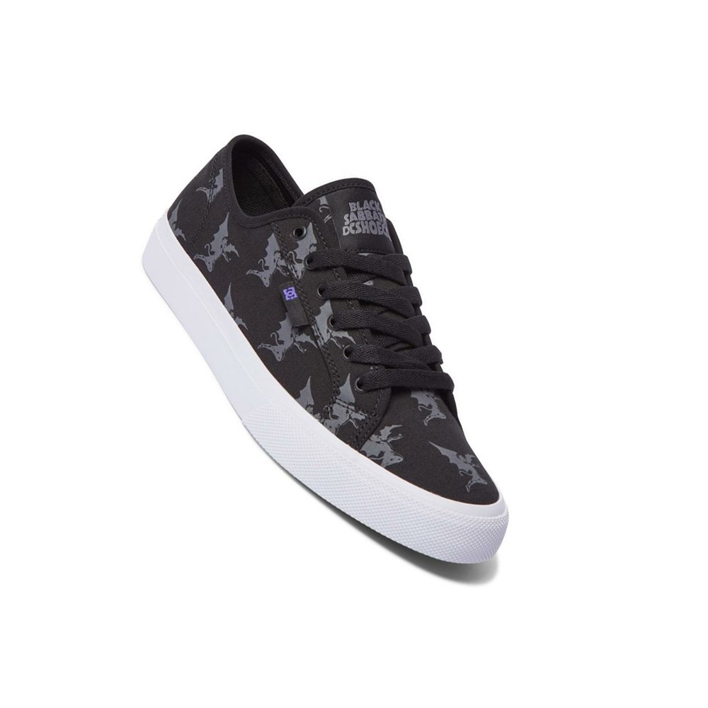 Homme Black Grey Basket DC DC x Black Sabbath Manual Canvas - france LXD-4023718