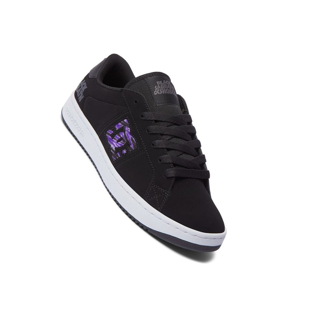 Homme Black White Purple Basket DC DC x Black Sabbath Striker - france GBU-9783654